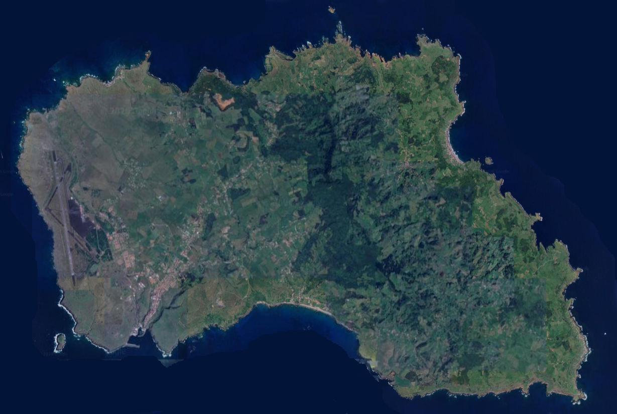 Mapa da ilha de Santa Maria